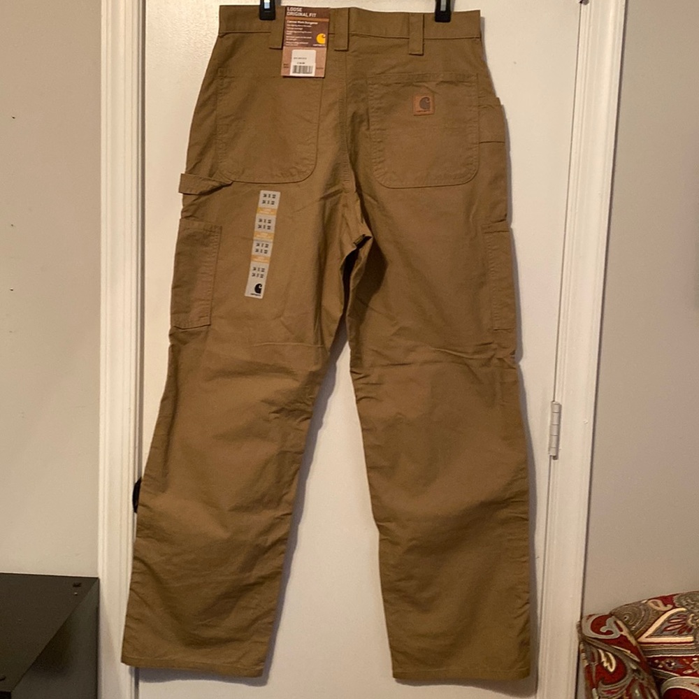 NWT Carhart Loose Original Fit Canvas Work Dungarees